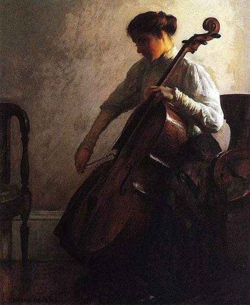Joseph Decamp Cellist oil painting picture